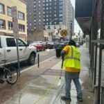 Power Washing on Main Street