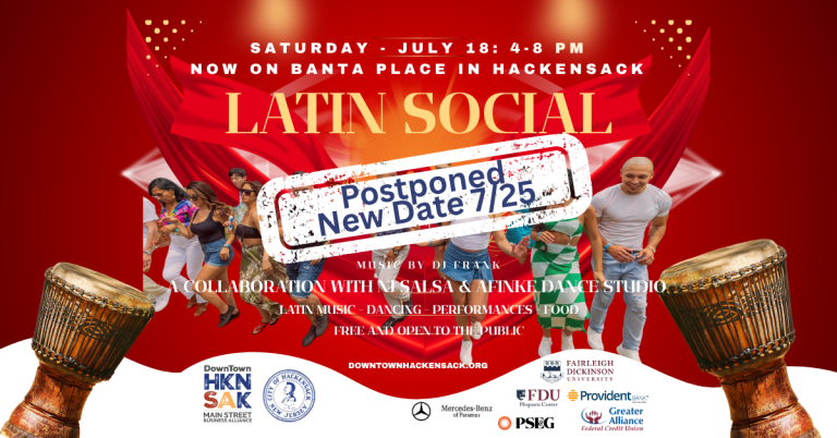 Downtown Hackensack’s Salsa Social Now 7/25 on Banta Place!